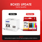 280XXL Ink Cartridge for Canon 280 and 281 Ink Combo for Canon PGI-280 and CLI-281 Multi Work with PIXMA TR8622a TR8600 Ink (5 Pack)