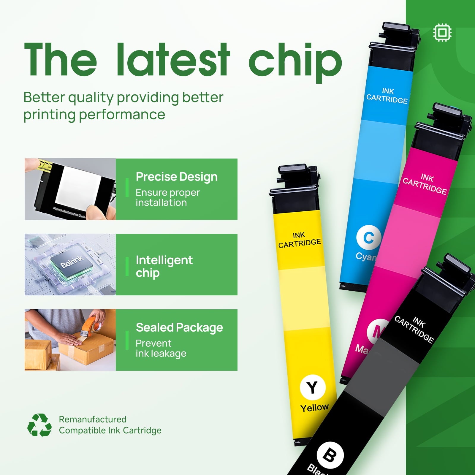 64XL Black Ink Cartridges Compatible for hp 64XL Ink Cartridges Combo for HP ENVY Photo 7858 7855 7155 7255e (2 Black)