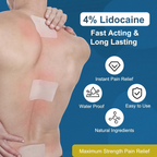 BETTACAR Lidocaine 4% Pain Relieving for Back, Neck, Shoulder