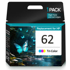 62 Tri-color Ink Cartridges Compatible for HP 62 Ink Cartridges  (1-Pack)