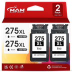 275 Ink Cartridges for Canon 275XL Black Ink Cartridge Compatible for Canon 275 Ink Cartridge Combo for Canon TS3522 (2 Black)