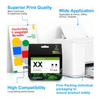 65 Ink Cartridges for Ink HP 65 Ink Cartridge Black Combo Printers Compatible for HP Printer Ink 65 (2 Black)