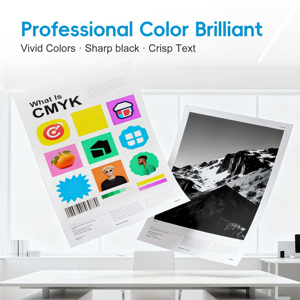 63 Black Tri-Color Ink Cartridge Printers for HP 63 ink cartridges Combo Works with ENVY Inspire 7950e 2-Pack