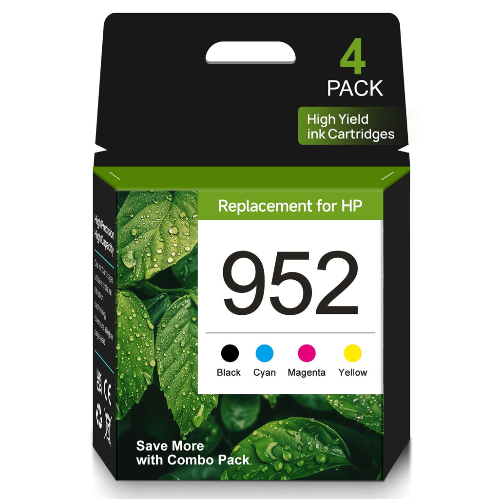 952 Ink for HP 952 Ink Cartridges Combo Pack for 952 HP Ink Cartridges Compatible for HP Printer Ink 952 (4-pack)