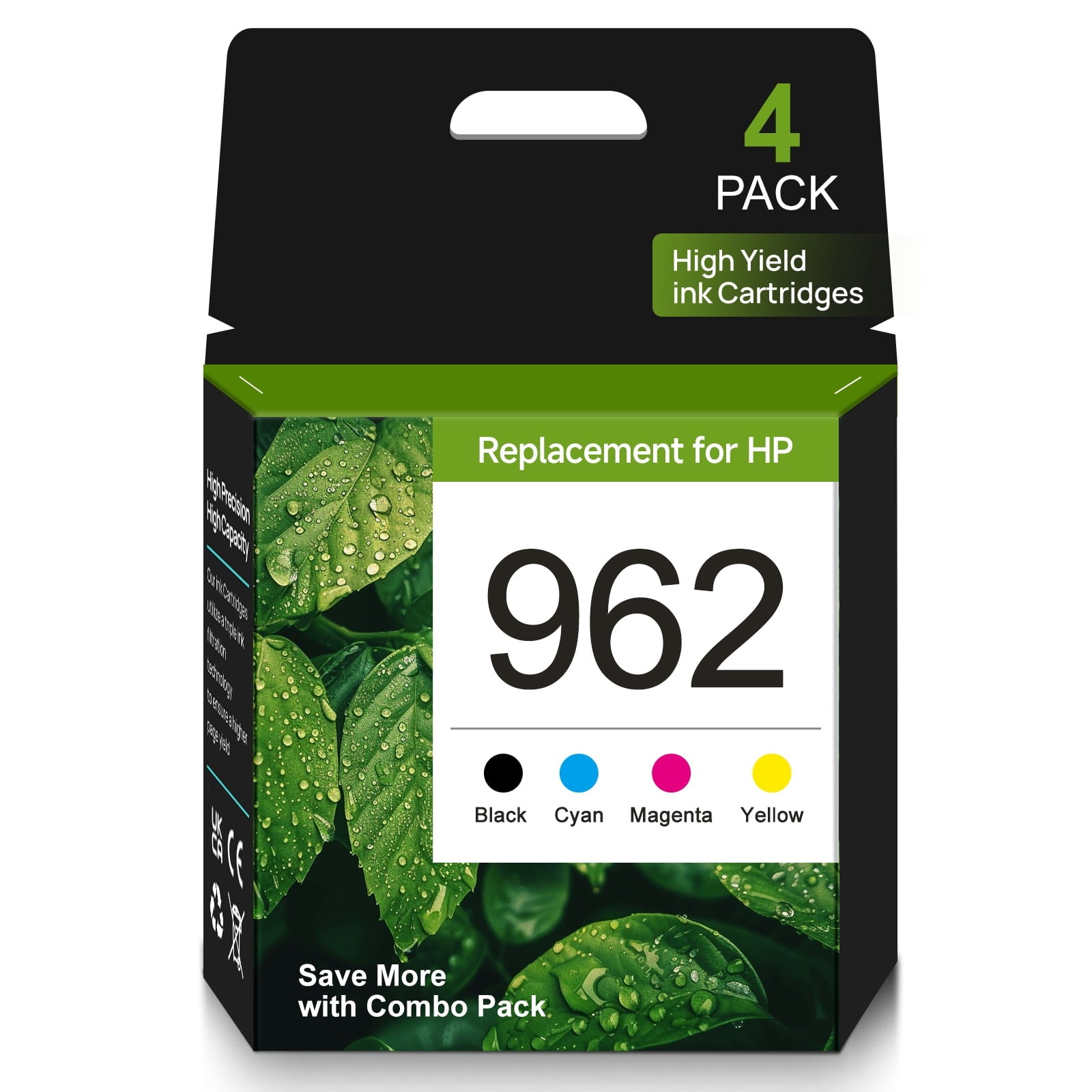 962 Ink for HP 962 Ink Cartridges Cartridges Combo (4-pack) Compatible for HP 962 Printer Ink Work with Officejet 9015 Ink Series