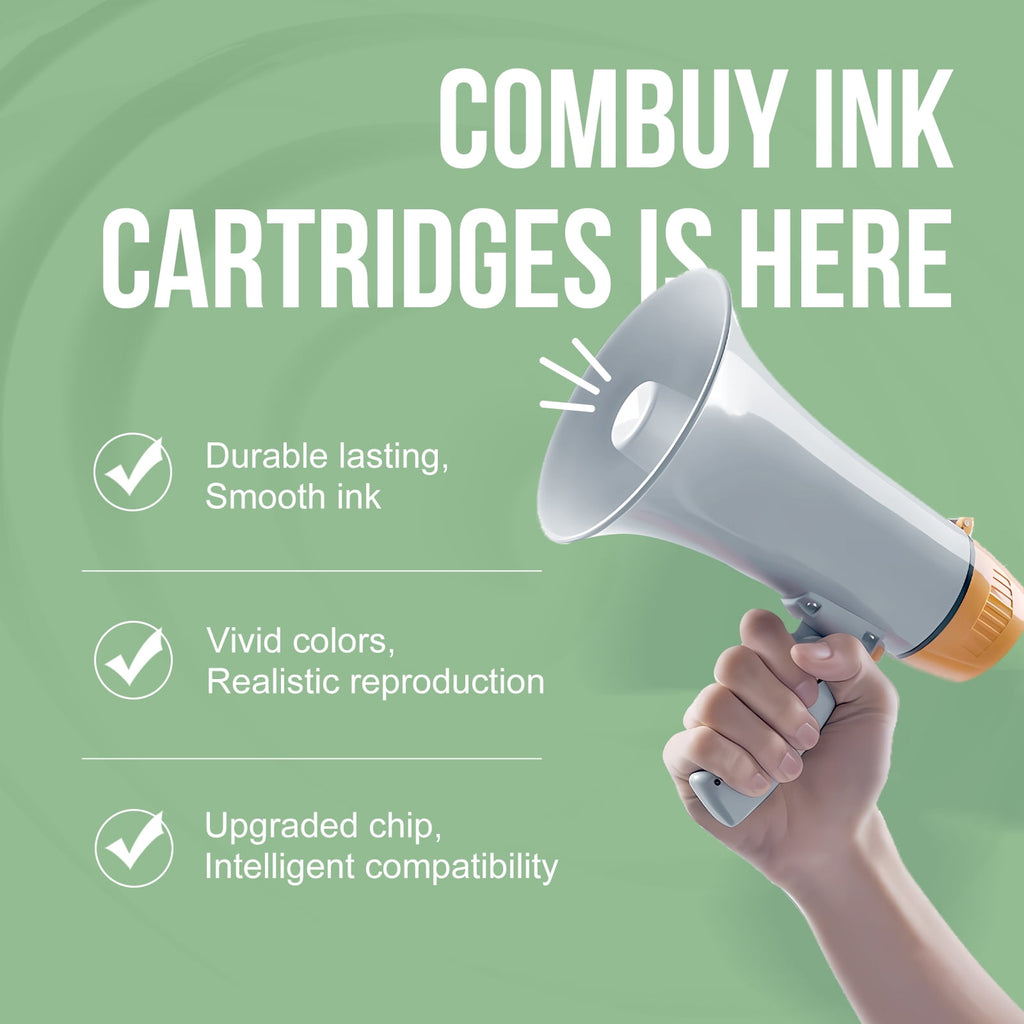 65 Ink Cartridges for HP 65 Ink Cartridge Combo Pack Compatible for HP Printers Ink 65 (1 Black 1 Tri-color , 2 Pack)